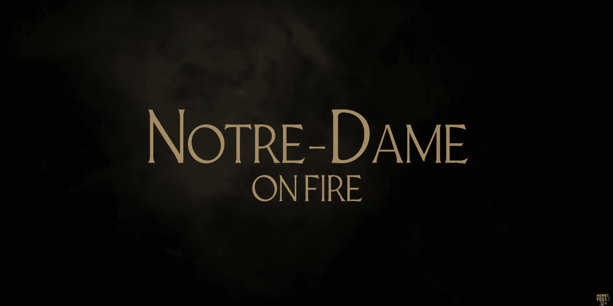 Notre Dame On Fire