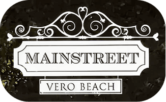 Charming sign for MainStreet Vero Beach at Vero Beach Film Festival.